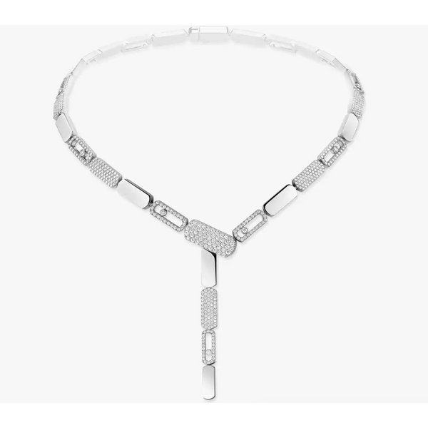 MESSIKA Imperial Move SM Tie Necklace 18kt White Gold Diamond Necklace