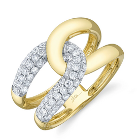 SHY CREATION INC 14kt Yellow & White Gold .71 Diamond Ring