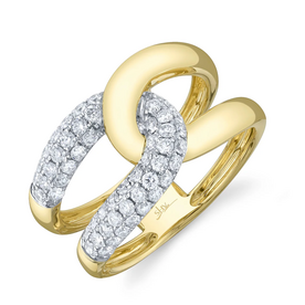 SHY CREATION INC 14kt Yellow & White Gold .71 Diamond Ring