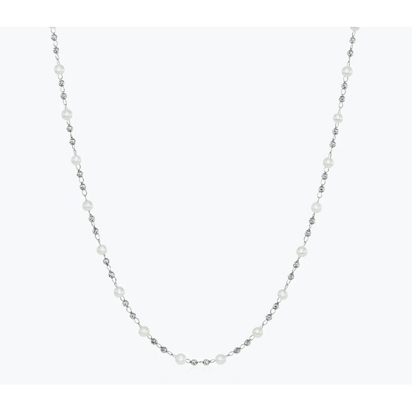 PLATINUM BORN Platinum Debut Pearl Necklace