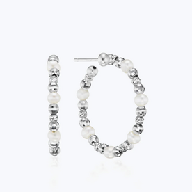 PLATINUM BORN Platinum Debut Hoops Small