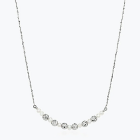 PLATINUM BORN Platinum Debut Crescent Necklace