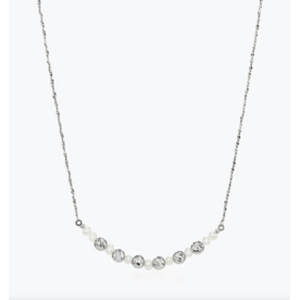 PLATINUM BORN Platinum Debut Crescent Necklace