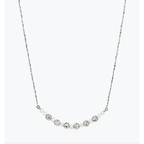 PLATINUM BORN Platinum Debut Crescent Necklace