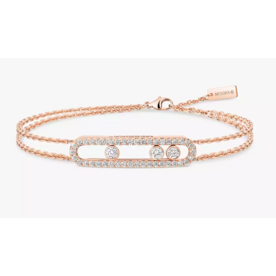 MESSIKA 18kt Rose Gold Move Classique Pavé Bracelet