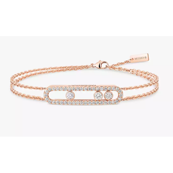 MESSIKA 18kt Rose Gold Move Classique Pavé Bracelet