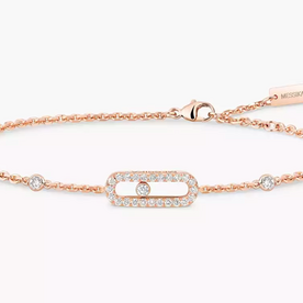 MESSIKA 18kt Rose Gold Move Uno Pavé Bracelet