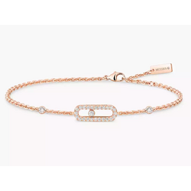 MESSIKA 18kt Rose Gold Move Uno Pavé Bracelet