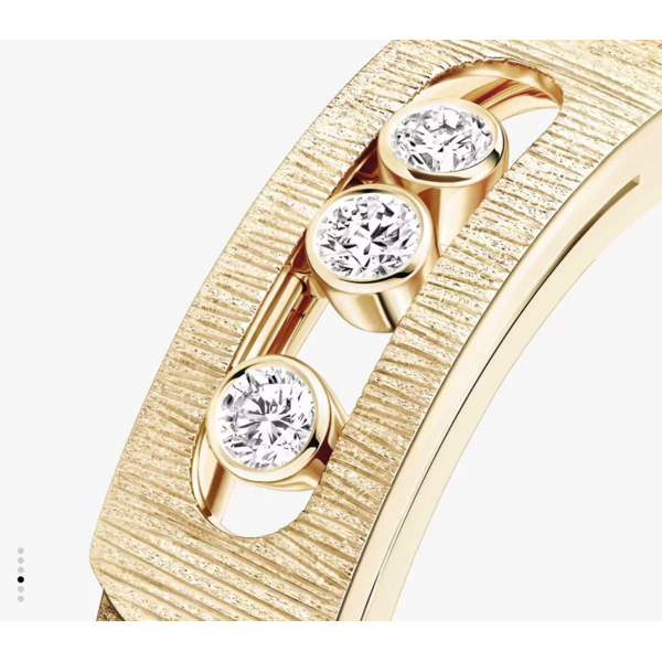 MESSIKA 18kt Yellow Gold Move Noa Ciselé Ring