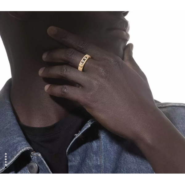 MESSIKA 18kt Yellow Gold Move Noa Ciselé Ring