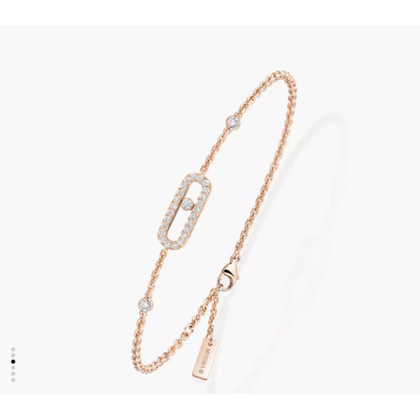 MESSIKA 18kt Rose Gold Move Uno Pavé Bracelet