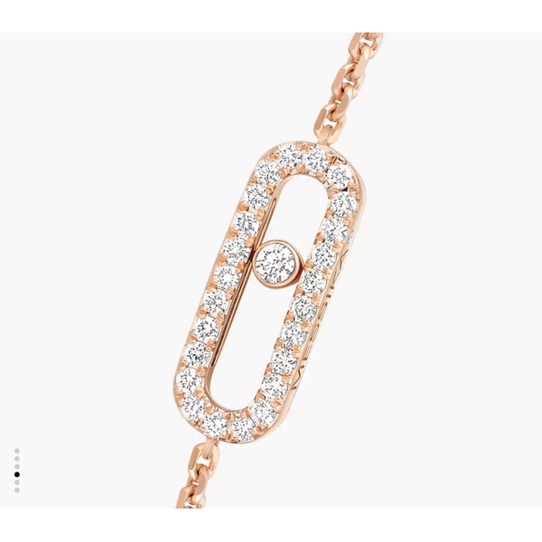 MESSIKA 18kt Rose Gold Move Uno Pavé Bracelet