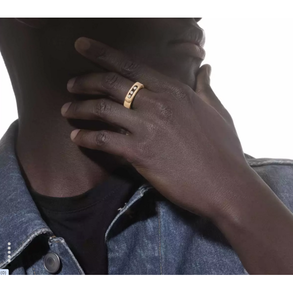 MESSIKA 18kt Yellow Gold Move Noa Ciselé Ring