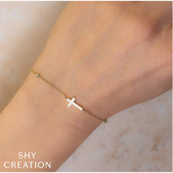 SHY CREATION INC SC55026526 - 14ky .03 Dia Bezel Cross Blet