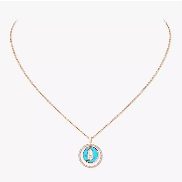 MESSIKA 11649-PG - 18ky Turquoise Lucky Move SM Necklace