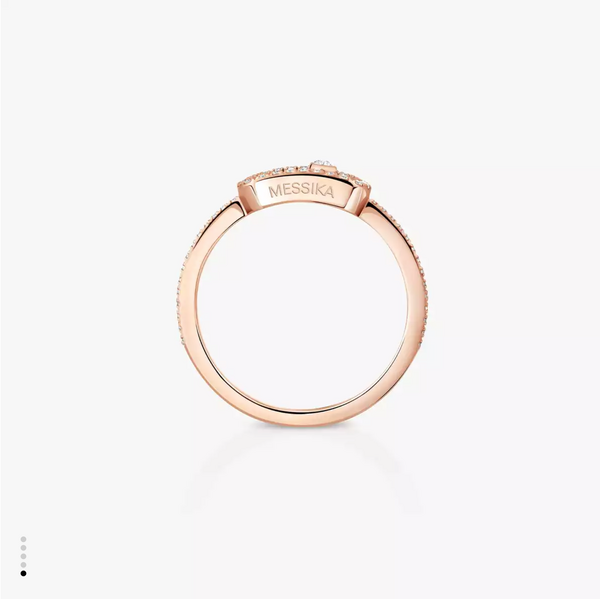 MESSIKA 18kt Rose Gold Move Uno Pavé Ring