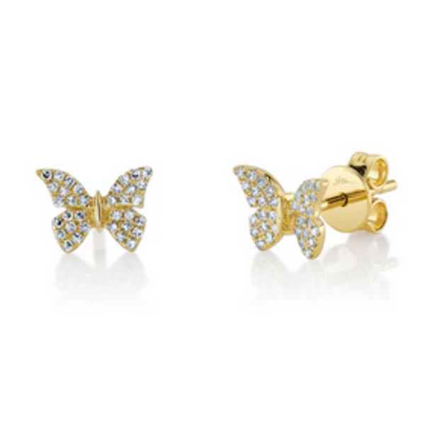 SHY CREATION INC 114ky .15 Diamond Butterfly Studs