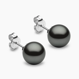 YOKO 18kt Gold Tahitian Pearl Stud Earrings
