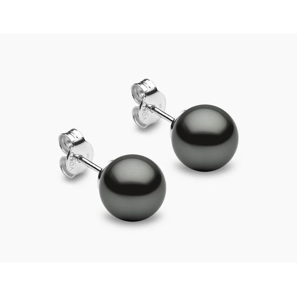 YOKO 18kt Gold Tahitian Pearl Stud Earrings