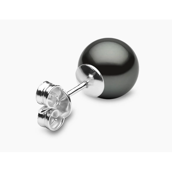 YOKO 18kt Gold Tahitian Pearl Stud Earrings