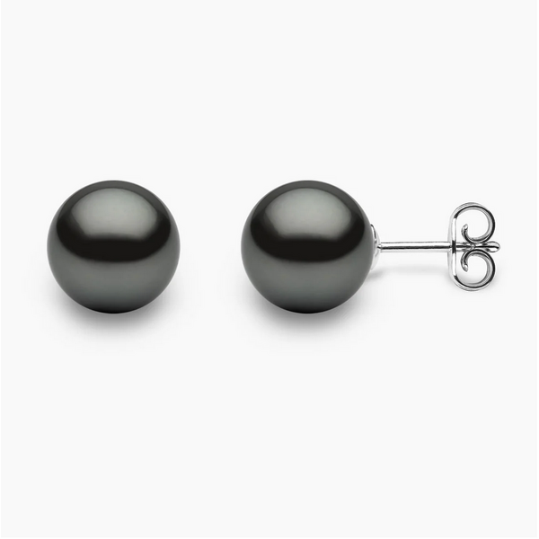 YOKO 18kt Gold Tahitian Pearl Stud Earrings
