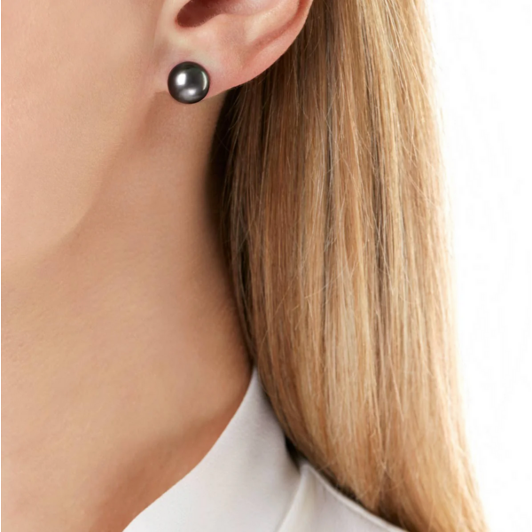 YOKO 18kt Gold Tahitian Pearl Stud Earrings