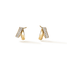 HEARTS ON FIRE LLC 18kt Yellow Gold .98ct INSIDE/OUT Diamond Flip Earrings