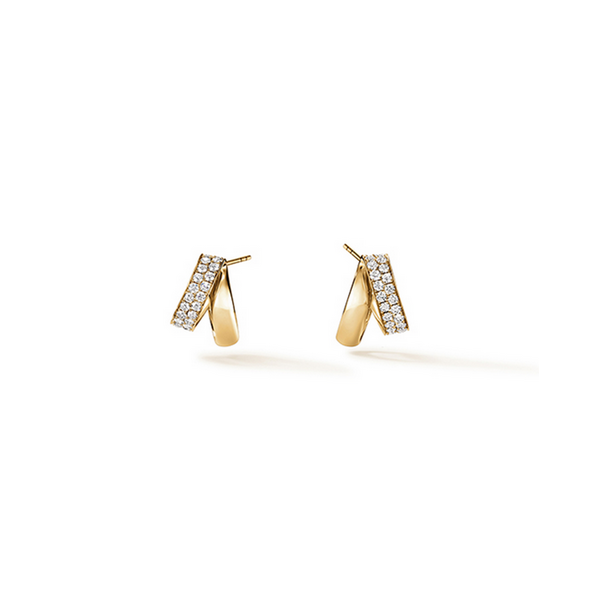 HEARTS ON FIRE LLC 18kt Yellow Gold .98ct INSIDE/OUT Diamond Flip Earrings