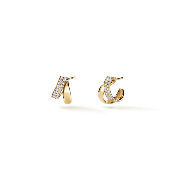 HEARTS ON FIRE LLC 18kt Yellow Gold .98ct INSIDE/OUT Diamond Flip Earrings