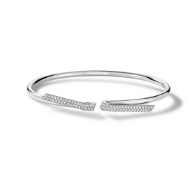 HEARTS ON FIRE LLC 18kt White Gold .58ct INSIDE/OUT Diamond Flexi Bangle HEARTS ON FIRE LLC 18kt White Gold .58ct INSIDE/OUT Diamond Flexi Bangle