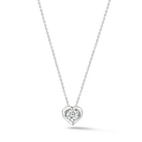 HEARTS ON FIRE LLC Whimsical Heart Single .26ct Diamond Pendant Necklace
