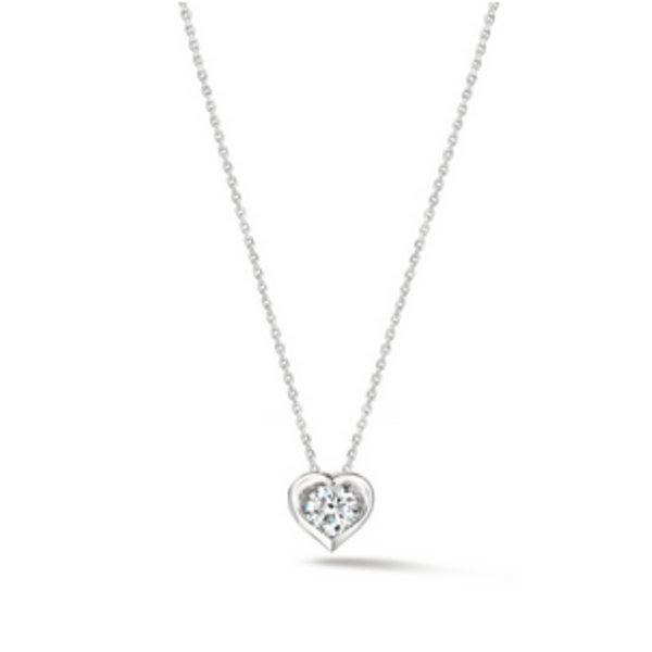 HEARTS ON FIRE LLC Whimsical Heart Single .26ct Diamond Pendant Necklace