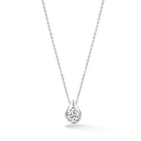HEARTS ON FIRE LLC LU Single .24ct Diamond Pendant Necklace