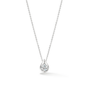 HEARTS ON FIRE LLC LU Single .24ct Diamond Pendant Necklace HEARTS ON FIRE LLC LU Single .24ct Diamond Pendant Necklace