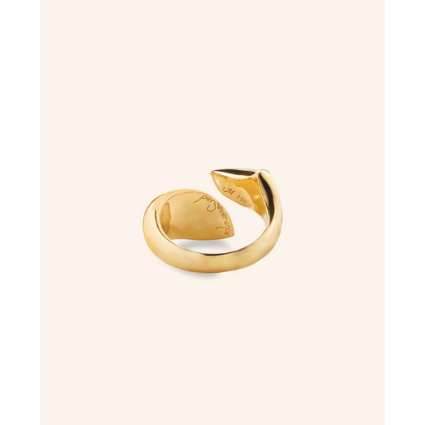 MONICA RICH KOSANN 18kt Yellow Gold "Perseverance" Fish  Ring