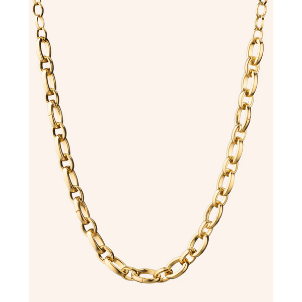 MONICA RICH KOSANN "Audrey" 18K Gold Chain Link Necklace