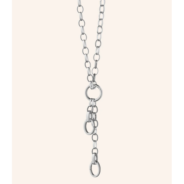 MONICA RICH KOSANN SSilver Large Belcher Charm enhancer