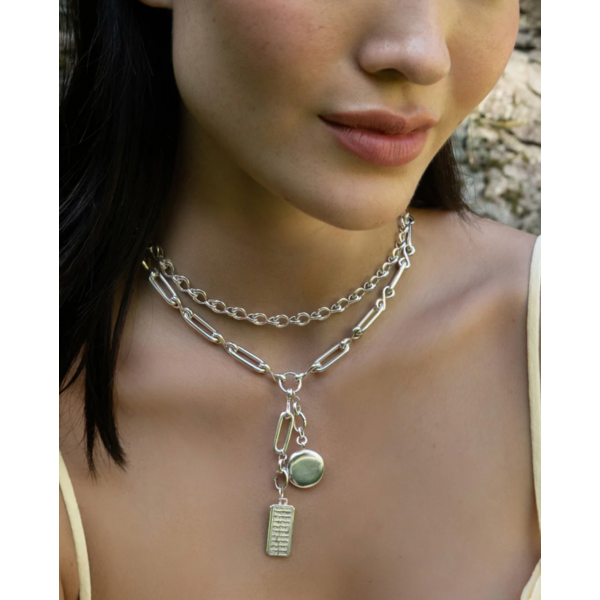 MONICA RICH KOSANN  Slim Quinn Sterling Silver Locket Charm