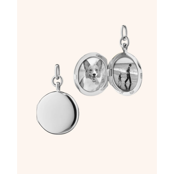 MONICA RICH KOSANN  Slim Quinn Sterling Silver Locket Charm