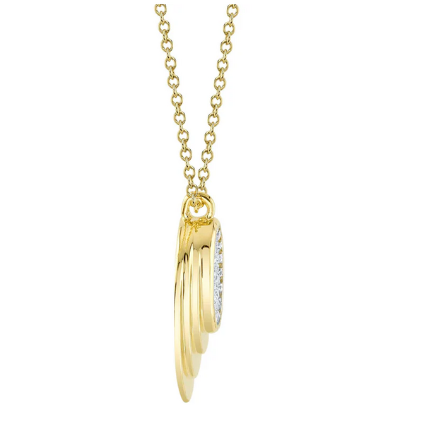 SHY CREATION INC SC22009353 - 14kwy .07 Dia Oval Necklace