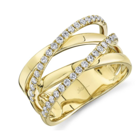 SHY CREATION INC SC55019237 - 14ky .41 Dia Bridge Ring