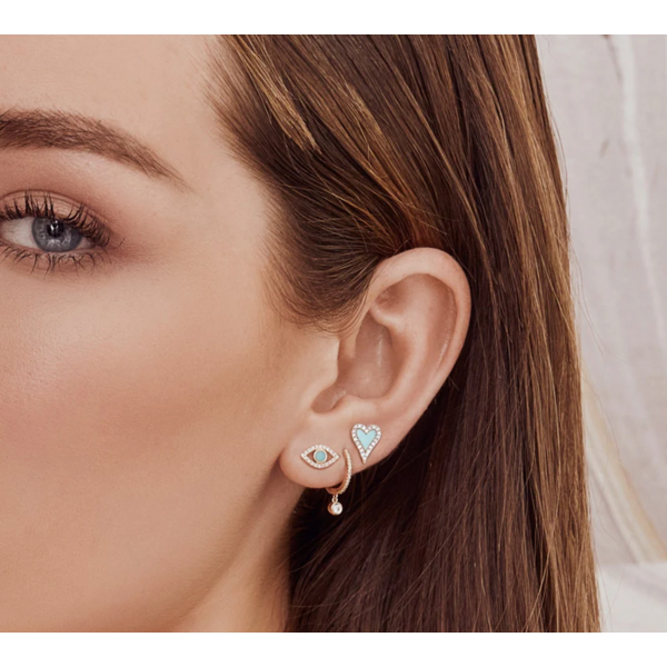 SHY CREATION INC SC55019927 - 14ky .12 Dia .14  Turq Eye Studs