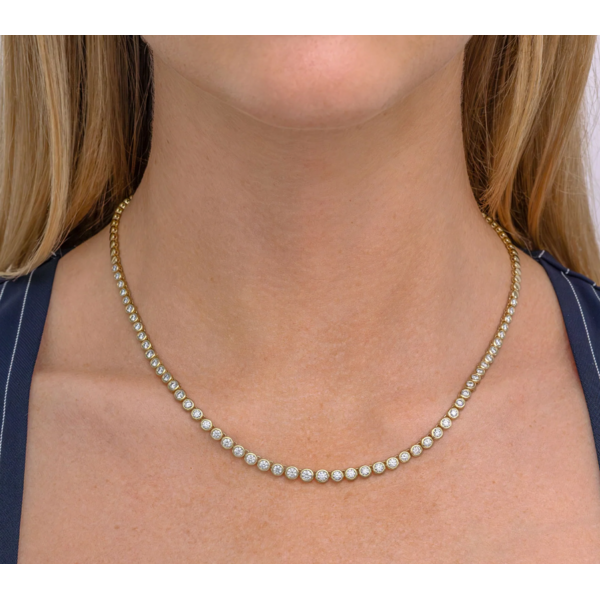 SHY CREATION INC SC55021358V2Z18 - 14ky 3.53ct Dia Bezel Neck