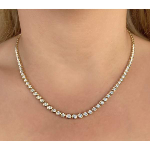 SHY CREATION INC SC55021358V2Z18 - 14ky 3.53ct Dia Bezel Neck