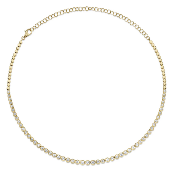 SHY CREATION INC SC55021358V2Z18 - 14ky 3.53ct Dia Bezel Neck