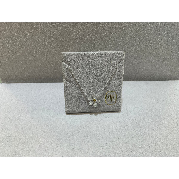 SHY CREATION INC SC55023765 - 14kw .17C Dia & .08C Yellow Sapph Necklace