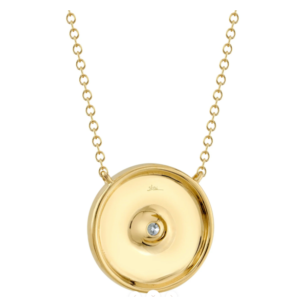 SHY CREATION INC 14kt Yellow Gold .20 Diamond Circle Necklace