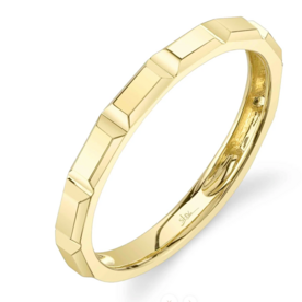 SHY CREATION INC SC55026873V2GO - 14ky Geo Cut Band