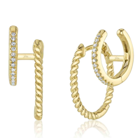 SHY CREATION INC SC55026267 - 14ky .07 Dia Double Huggies