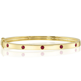 SHY CREATION INC SC55026273ZS - 14ky .38 Ruby Bangle